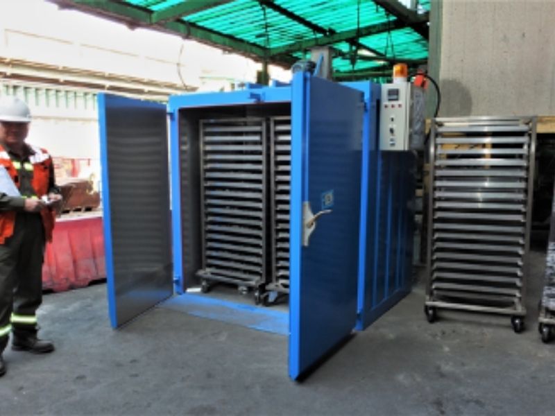 Horno Secado Barros Anódicos Descobrizados - Modelo_ HS 200 - 1000 AG Fe Proyecto Codelco Chile División Ventanas